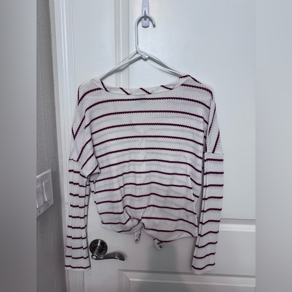 Paper Crane Women’s Striped Button-Up Women Top - Picture 3 of 5